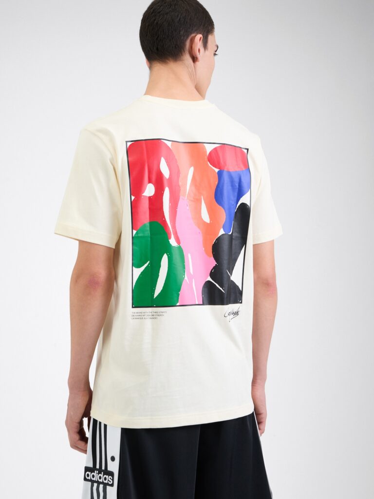 ADIDAS ORIGINALS Tricou 'FASHION ARTY'  albastru / roz deschis / roșu / alb natural preţ