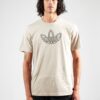 ADIDAS ORIGINALS Tricou 'OUTLINE'  bej / negru