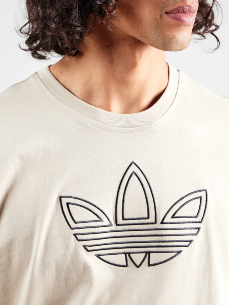 Preţ ADIDAS ORIGINALS Tricou 'OUTLINE'  bej / negru