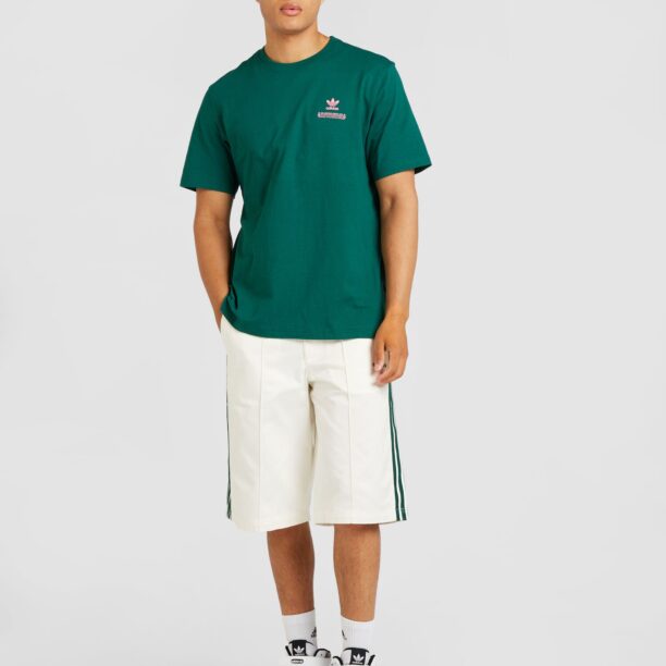 Cumpăra ADIDAS ORIGINALS Tricou 'STREET APPETITO'  verde / roz deschis / alb