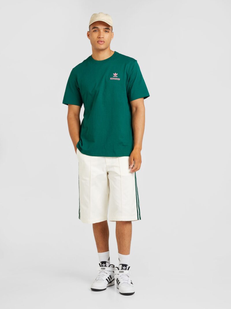 Cumpăra ADIDAS ORIGINALS Tricou 'STREET APPETITO'  verde / roz deschis / alb