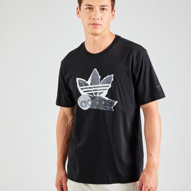 ADIDAS ORIGINALS Tricou  gri grafit / gri închis / negru / alb