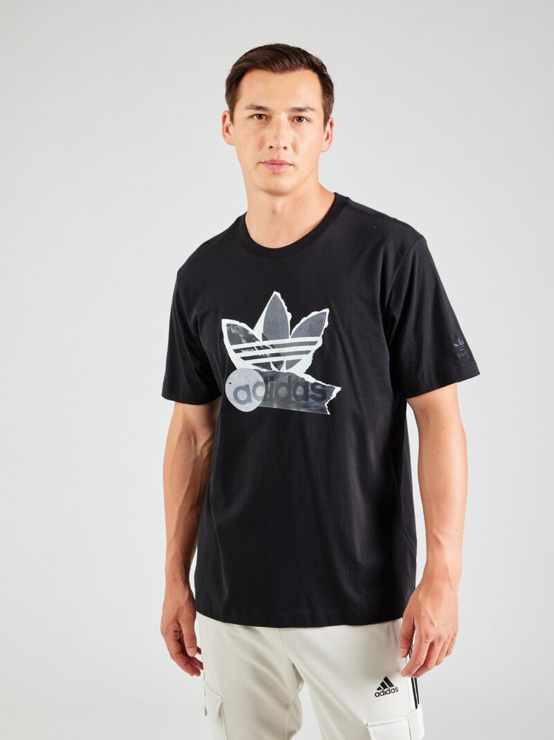 ADIDAS ORIGINALS Tricou  gri grafit / gri închis / negru / alb