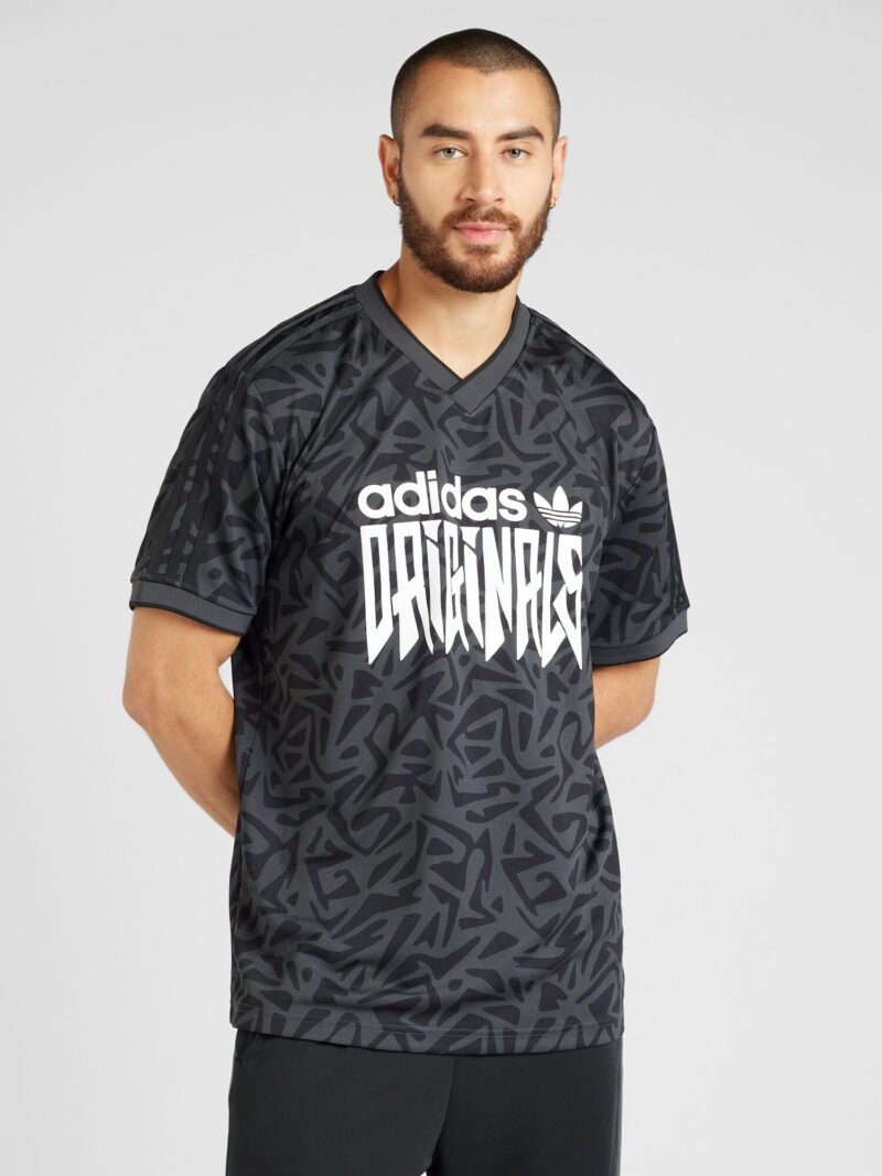 Preţ ADIDAS ORIGINALS Tricou  gri închis / negru / alb