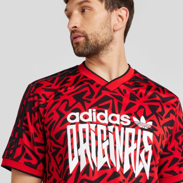 ADIDAS ORIGINALS Tricou  roșu / negru / alb preţ