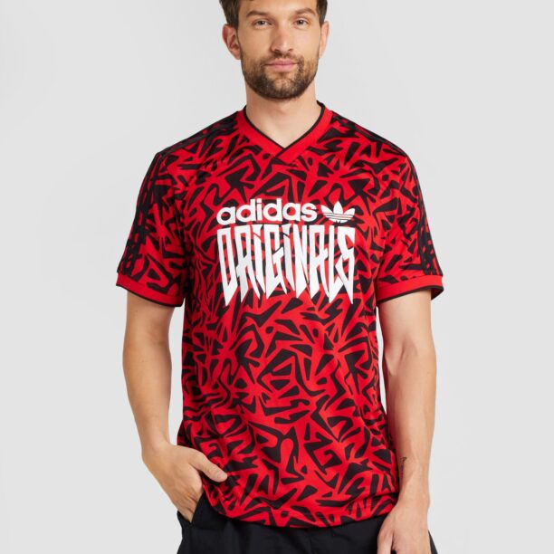 Cumpăra ADIDAS ORIGINALS Tricou  roșu / negru / alb