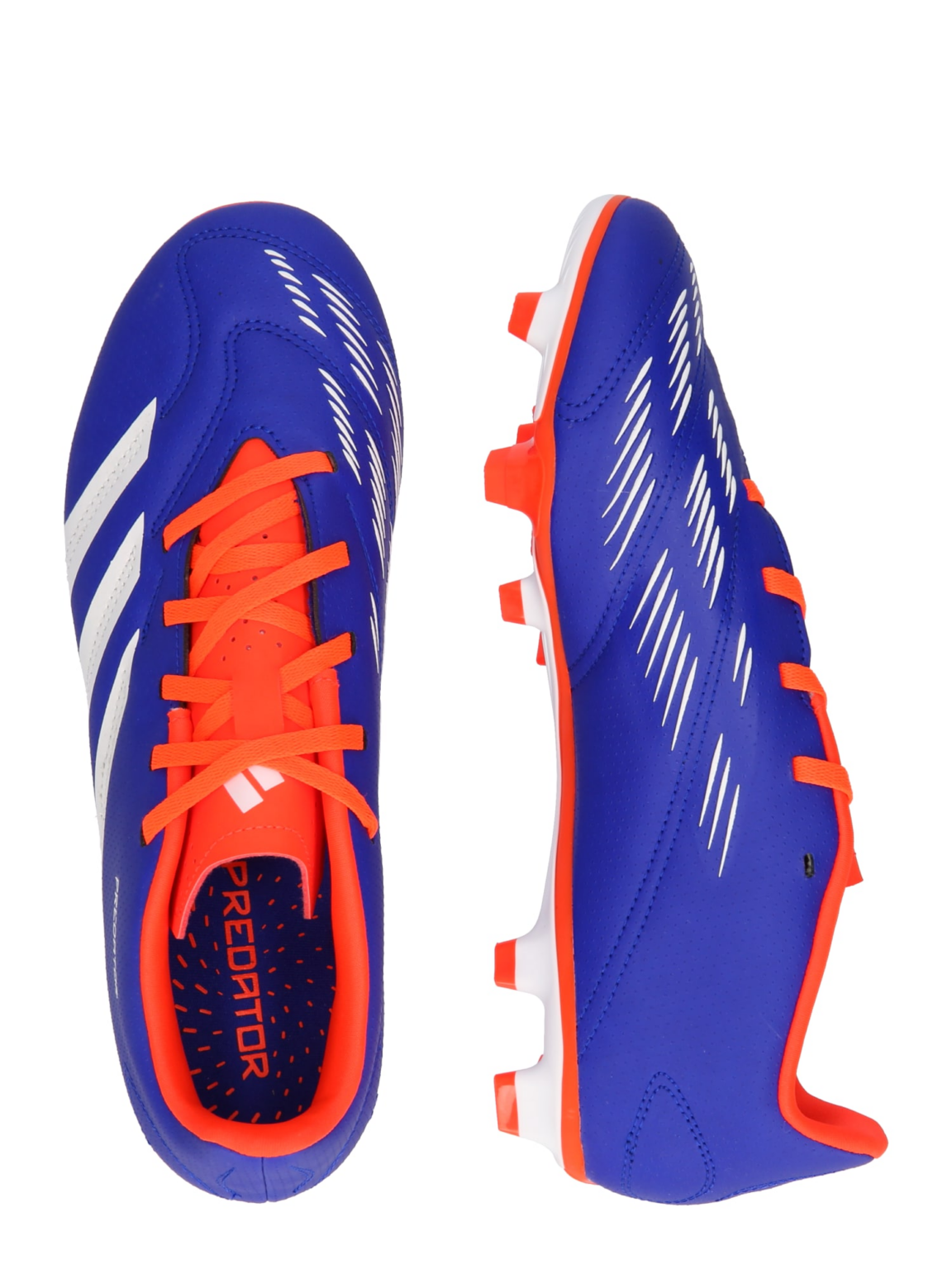 ADIDAS PERFORMANCE Ghete de fotbal 'PREDATOR CLUB'  albastru / portocaliu homar / alb