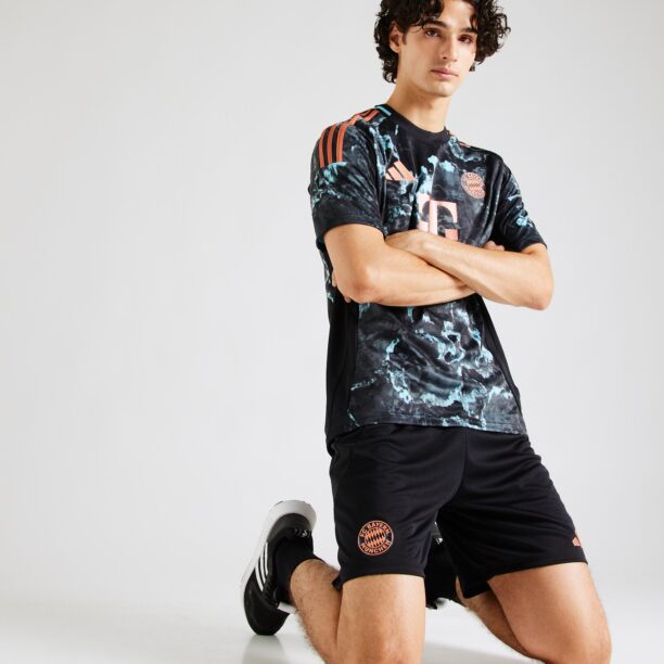 Cumpăra ADIDAS PERFORMANCE Pantaloni sport 'FC Bayern München Away 24-25'  portocaliu somon / negru