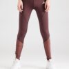 ADIDAS PERFORMANCE Pantaloni sport 'Hyperglam'  ciocolatiu / alb