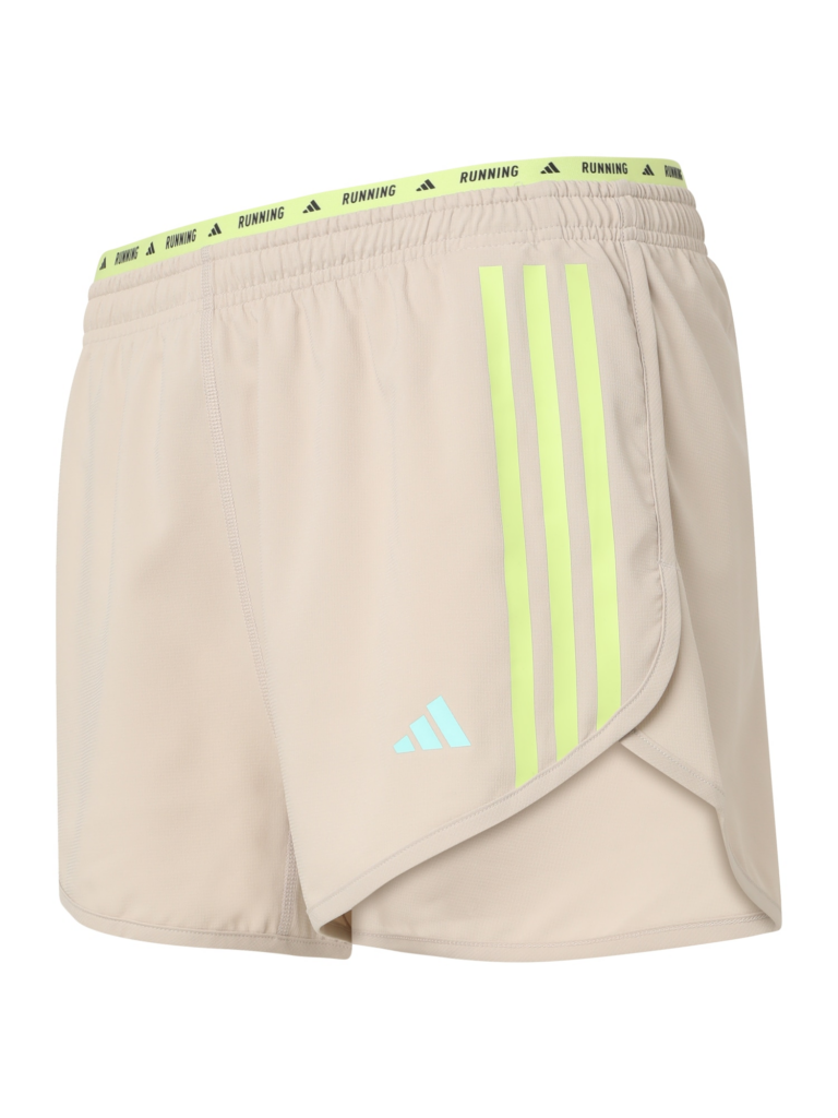 ADIDAS PERFORMANCE Pantaloni sport 'Own the Run'  bej / albastru aqua / galben citron preţ