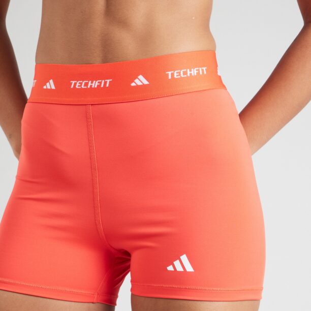 Preţ ADIDAS PERFORMANCE Pantaloni sport  roșu orange / alb