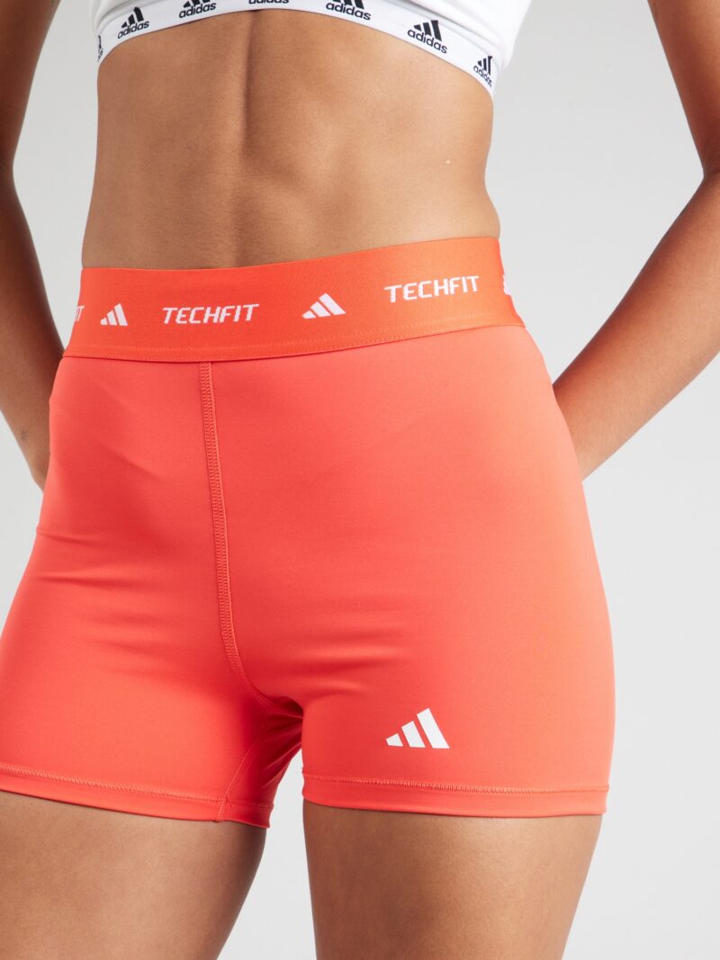 Preţ ADIDAS PERFORMANCE Pantaloni sport  roșu orange / alb