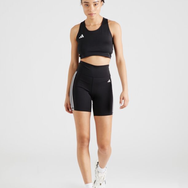 Cumpăra ADIDAS PERFORMANCE Sport top 'ADIZERO E'  negru / alb