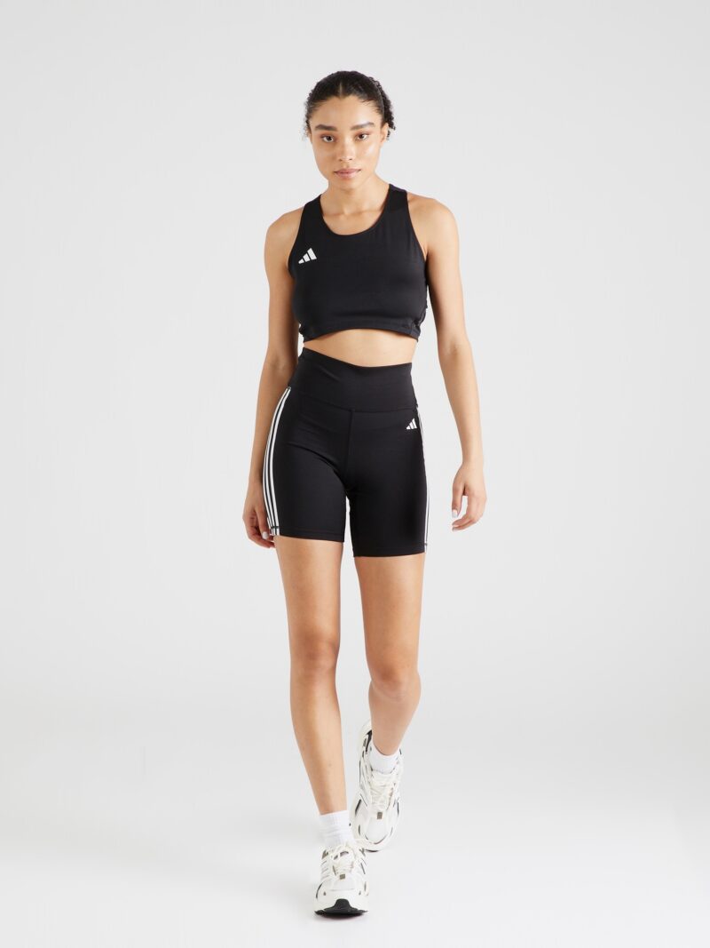 Cumpăra ADIDAS PERFORMANCE Sport top 'ADIZERO E'  negru / alb