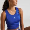 ADIDAS PERFORMANCE Sport top  albastru / alb