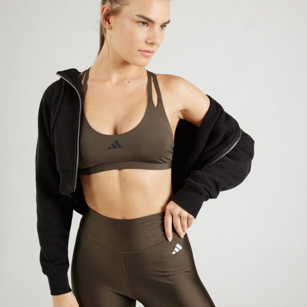 ADIDAS PERFORMANCE Sutien sport 'AERIM'  oliv / negru preţ