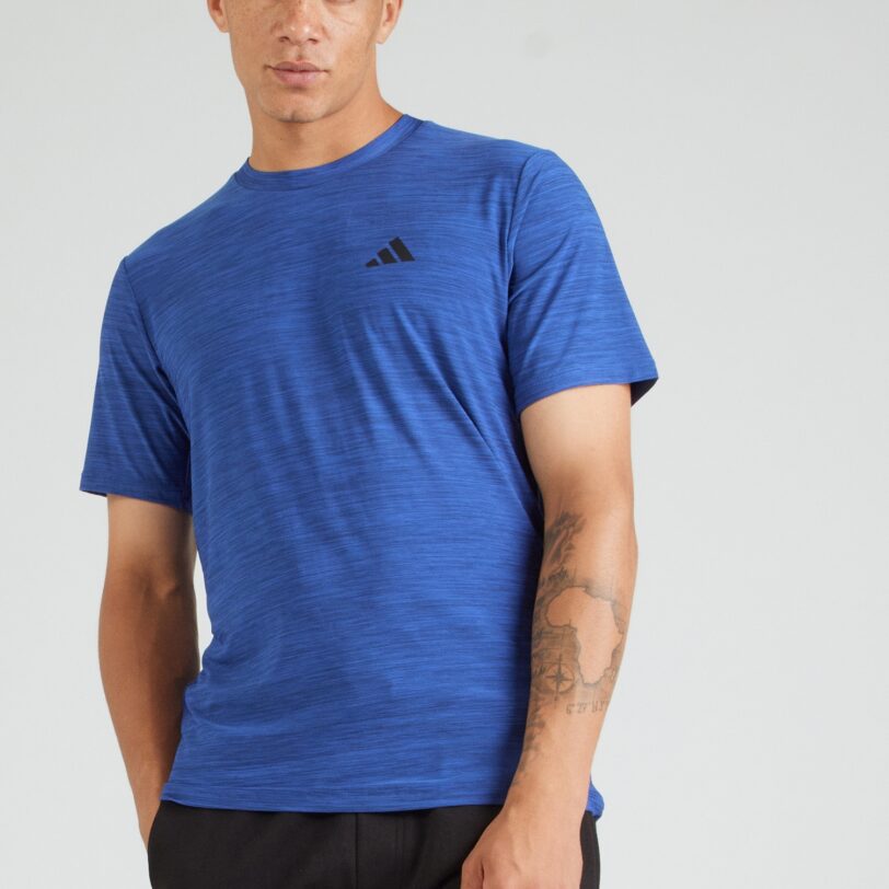 ADIDAS PERFORMANCE Tricou funcțional 'Essentials'  albastru / negru
