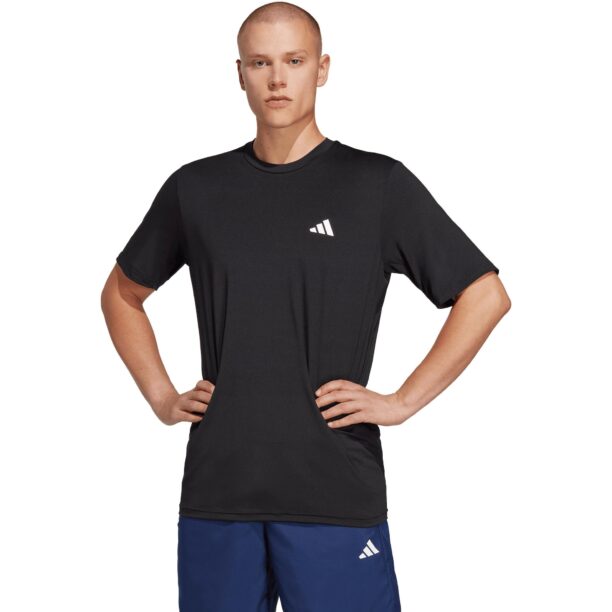 ADIDAS PERFORMANCE Tricou funcțional 'Essentials'  negru / alb