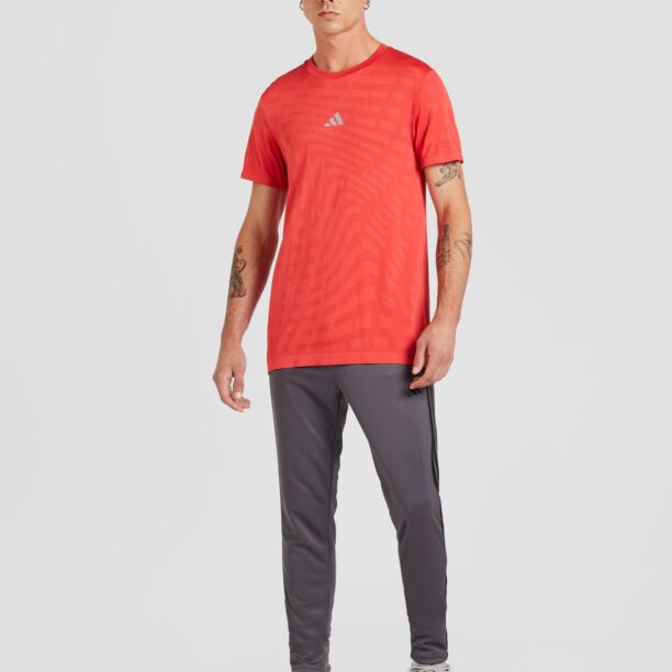 Cumpăra ADIDAS PERFORMANCE Tricou funcțional 'GYM+'  gri deschis / roșu intens