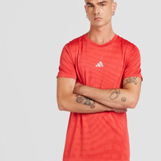 Preţ ADIDAS PERFORMANCE Tricou funcțional 'GYM+'  gri deschis / roșu intens