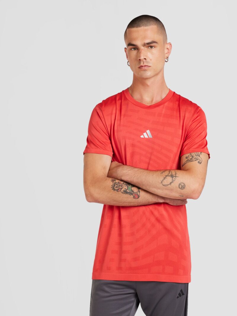 Preţ ADIDAS PERFORMANCE Tricou funcțional 'GYM+'  gri deschis / roșu intens