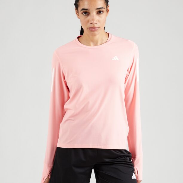 ADIDAS PERFORMANCE Tricou funcțional 'Own The Run'  roz / alb