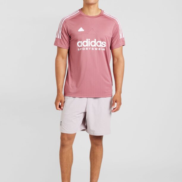 ADIDAS PERFORMANCE Tricou funcțional 'TIRO'  roz / alb