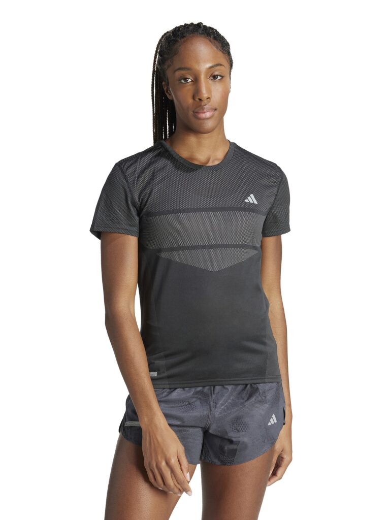 ADIDAS PERFORMANCE Tricou funcțional 'Ultimateadidas Engineered'  gri / negru