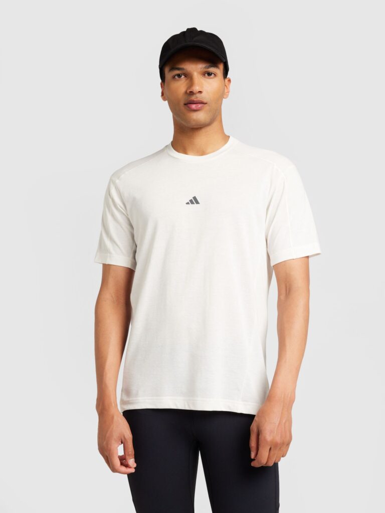 ADIDAS PERFORMANCE Tricou funcțional  bej deschis / negru / alb preţ