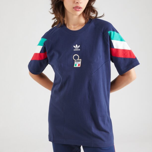 ADIDAS PERFORMANCE Tricou funcțional  cyan / albastru închis / roșu / alb