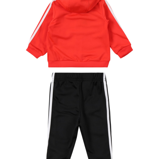 ADIDAS SPORTSWEAR Costum de trening 'Essentials Shiny'  roșu / negru / alb