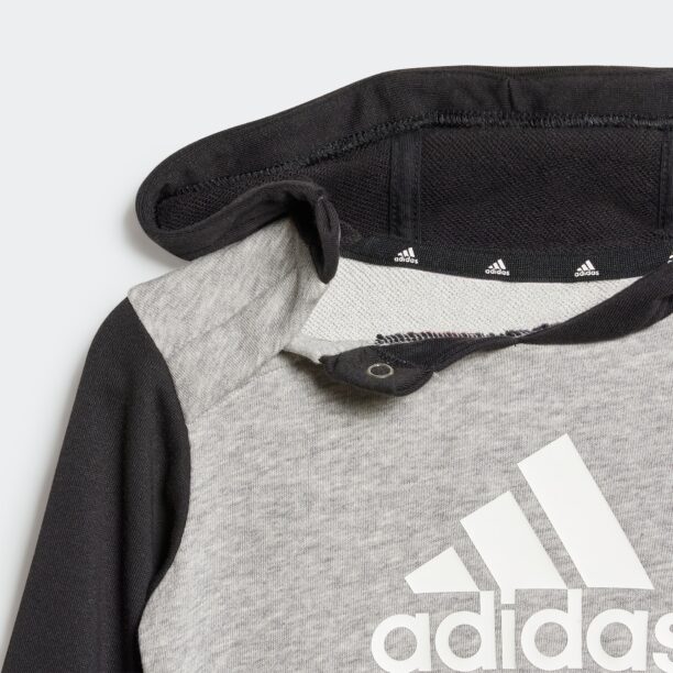 ADIDAS SPORTSWEAR Costum de trening 'Essentials'  gri / negru / alb preţ