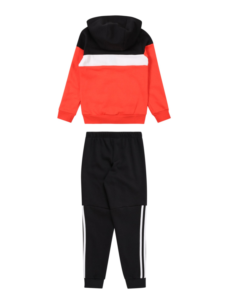 ADIDAS SPORTSWEAR Costum de trening  roșu neon / negru / alb