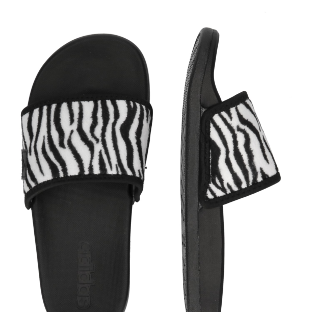 ADIDAS SPORTSWEAR Flip-flops 'ADILETTE COMFORT'  negru / alb