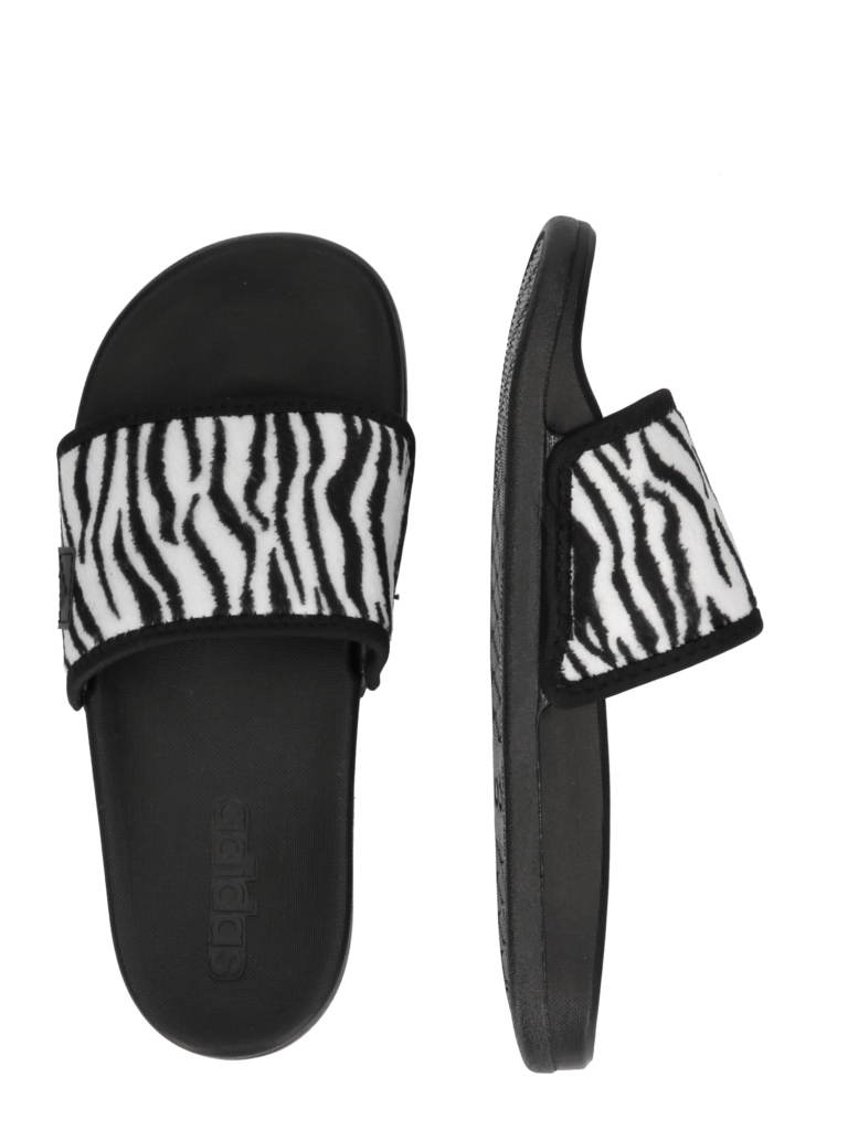 ADIDAS SPORTSWEAR Flip-flops 'ADILETTE COMFORT'  negru / alb