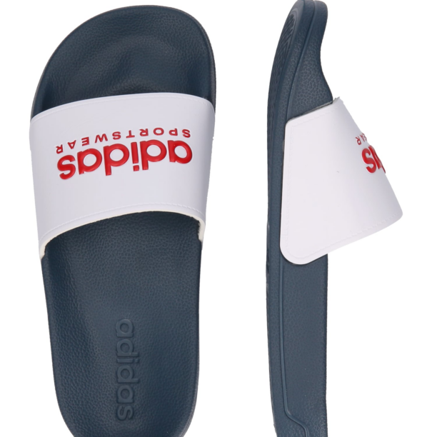 ADIDAS SPORTSWEAR Flip-flops 'ADILETTE'  albastru închis / roși aprins / alb