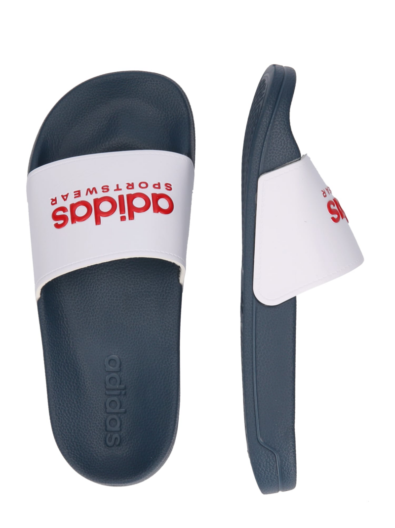 ADIDAS SPORTSWEAR Flip-flops 'ADILETTE'  albastru închis / roși aprins / alb