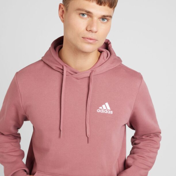 ADIDAS SPORTSWEAR Hanorac sport 'Essentials'  roșu deschis / alb preţ