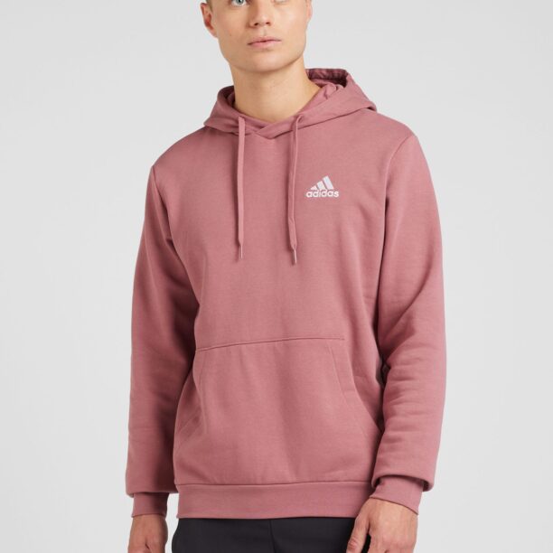 Preţ ADIDAS SPORTSWEAR Hanorac sport 'Essentials'  roșu deschis / alb