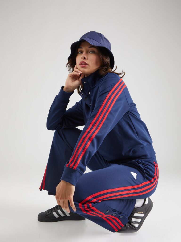 Cumpăra ADIDAS SPORTSWEAR Hanorac sport 'ICONIC'  bleumarin / roșu / alb