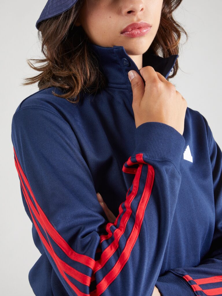 Preţ ADIDAS SPORTSWEAR Hanorac sport 'ICONIC'  bleumarin / roșu / alb