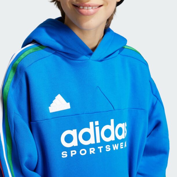 Cumpăra ADIDAS SPORTSWEAR Hanorac sport 'Tiro Nations'  albastru regal / verde / roșu / alb