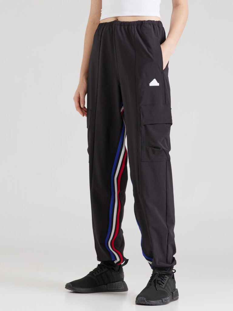 ADIDAS SPORTSWEAR Pantaloni sport 'EXPRESS'  albastru închis / roșu / negru / alb