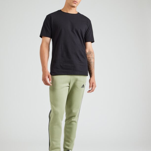 Cumpăra ADIDAS SPORTSWEAR Pantaloni sport 'Essential'  verde / negru