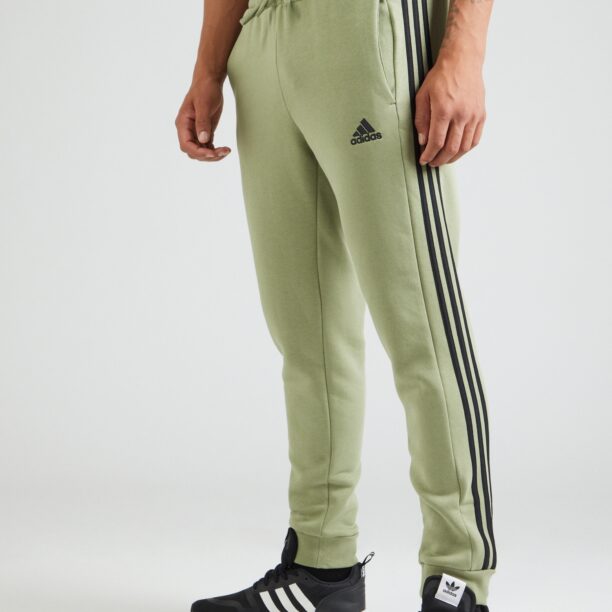 ADIDAS SPORTSWEAR Pantaloni sport 'Essential'  verde / negru