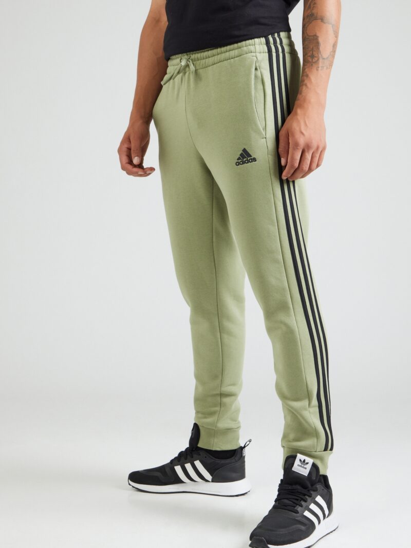 ADIDAS SPORTSWEAR Pantaloni sport 'Essential'  verde / negru