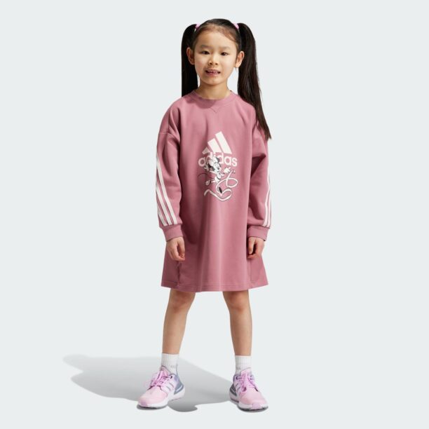 ADIDAS SPORTSWEAR Rochie sport 'Adidas Disney Minnie & Daisy'  mauve / roz pastel / roșu / alb