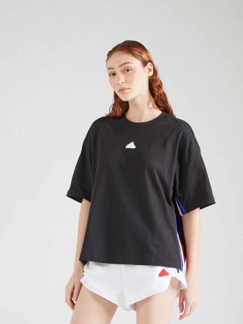 ADIDAS SPORTSWEAR Tricou funcțional 'EXPRESS'  albastru / roşu închis / negru / alb