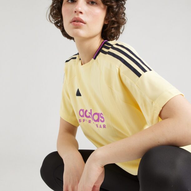 Preţ ADIDAS SPORTSWEAR Tricou funcțional 'TIRO Q3'  galben deschis / ciclam / negru