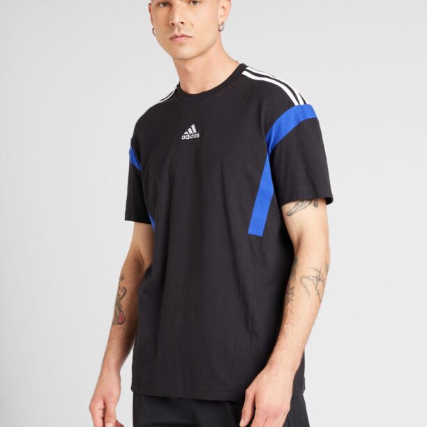 ADIDAS SPORTSWEAR Tricou funcțional  albastru / negru / alb preţ